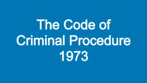 The Code of Criminal Procedure